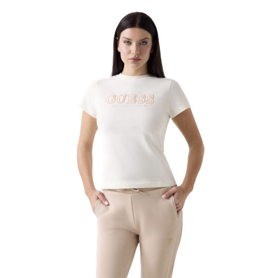 Guess Γυναικεία κοντομάνικη μπλούζα Embroidered logo T-shirt